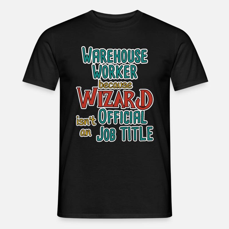 Warehouse Worker Wizard - Men's T-Shirt - black