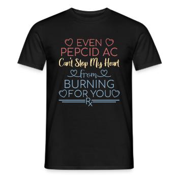 Pharmacy Valentine's Day Can't stop my Heart - Men's T-Shirt - black - Front - AI Model Male 178 light (178cm)