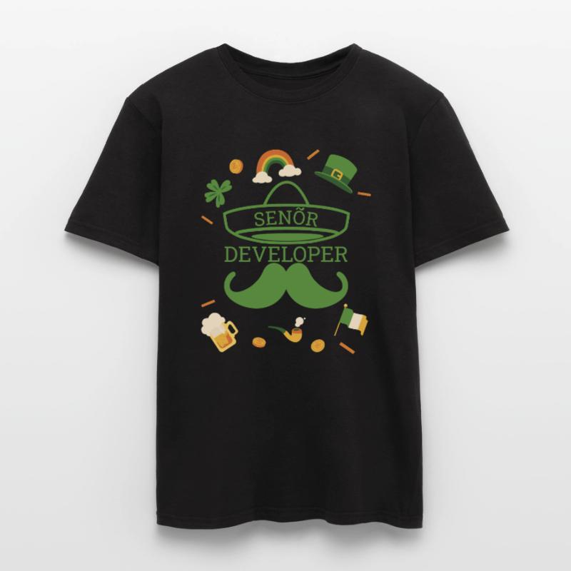 Senior Developer St Patricks Day Programmierer Männer T-Shirt