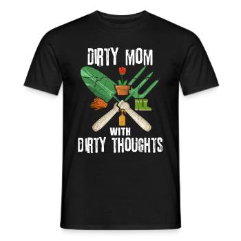 Jardin d'attribution disant pour votre jardinière maman - T-shirt homme - noir - Devant - AI Model Male 178 light (178cm)