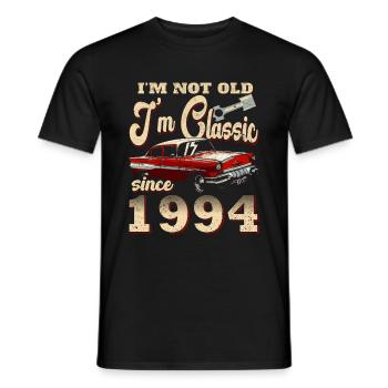 30e anniversaire, cadeau, légende, Original, 1994 - T-shirt homme - noir - Devant - AI Model Male 178 light (178cm)