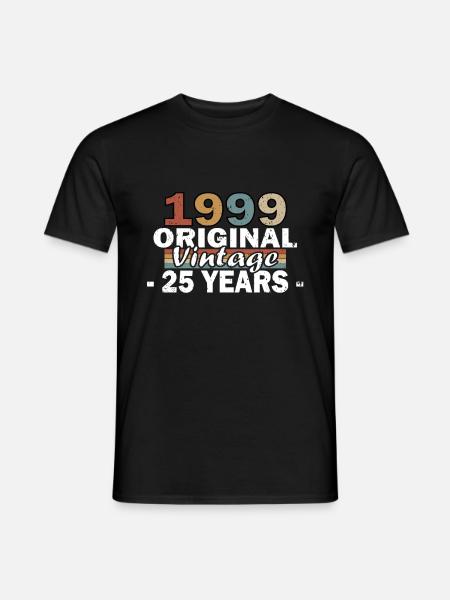 Vintage 1999 Vintage cadeau d’anniversaire rétro - T-shirt homme - noir