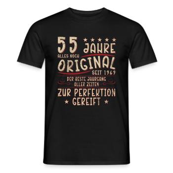 55 Geburtstag Legende Geburtstagsspruch 55 Jahre - Männer T-Shirt - Schwarz - Vorne - AI Model Male 178 light (178cm)