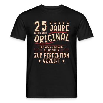 25 Geburtstag 25 Jahre Mann 25 jahre legende 25 - Männer T-Shirt - Schwarz - Vorne - AI Model Male 178 light (178cm)