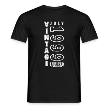 Vintage Juli 1999 Geburtstagsgeschenk Juli 1999 - Männer T-Shirt - Schwarz - Vorne - AI Model Male 178 light (178cm)