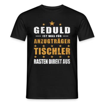 Schreiner Spruch Beruf Lustiges Schreiner Geschenk - Männer T-Shirt - Schwarz - Vorne - AI Model Male 178 light (178cm)