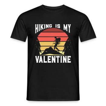 I love you in the mountains Valentine Gift Hiking - Men's T-Shirt - black - Front - AI Model Male 178 light (178cm)