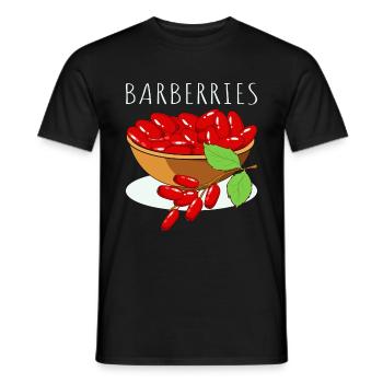 Zweig mit Hagebutten - Hagebutte - Männer T-Shirt - Schwarz - Vorne - AI Model Male 178 light (178cm)