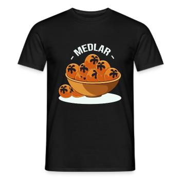 Mispel Herbst - Männer T-Shirt - Schwarz - Vorne - AI Model Male 178 light (178cm)