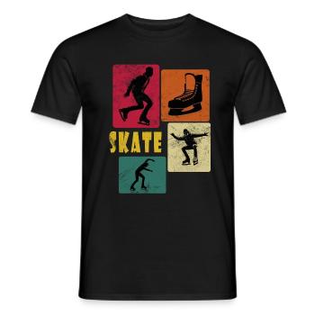Danseurs sur glace Danse sur glace Patinage sur glace Patinage artistique - T-shirt homme - noir - Devant - AI Model Male 178 light (178cm)