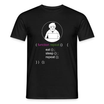 Dicton du programmeur - T-shirt homme - noir - Devant - AI Model Male 178 light (178cm)