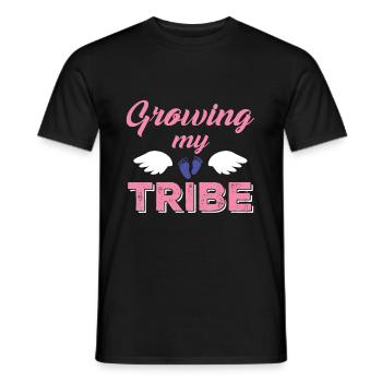 Grossesse Bébé enceinte Cadeau de naissance - T-shirt homme - noir - Devant - AI Model Male 178 light (178cm)