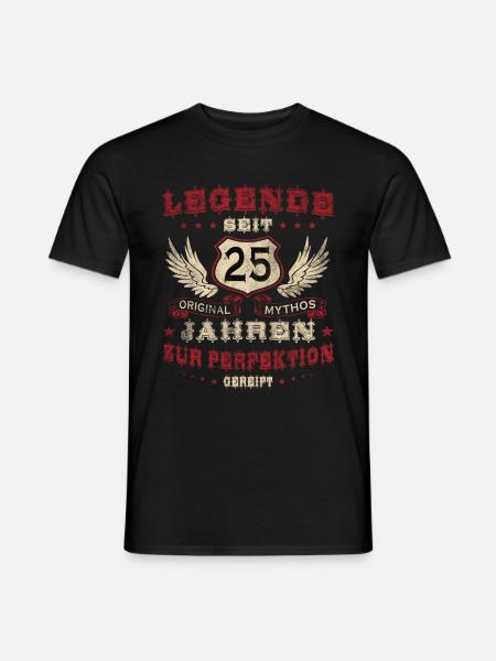25e verjaardag verjaardagscadeau - Heren T-shirt - zwart