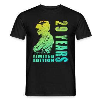 29e anniversaire Motard Moto Motard - T-shirt homme - noir - Devant - AI Model Male 178 light (178cm)