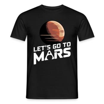 Mars Planète Planète Système Solaire - T-shirt homme - noir - Devant - AI Model Male 178 light (178cm)
