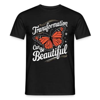 Schmetterling Monarchfalter Bunt Schmetterlinge - Männer T-Shirt - Schwarz - Vorne - AI Model Male 178 light (178cm)