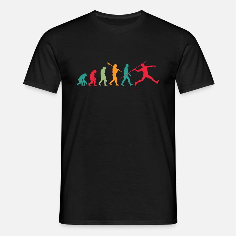 Javelin Throw Evolution - Men's T-Shirt - black