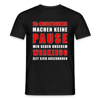 Mechatroniker Machen Keine Pause - Männer T-Shirt - Schwarz - Vorne - AI Model Male 178 light (178cm)
