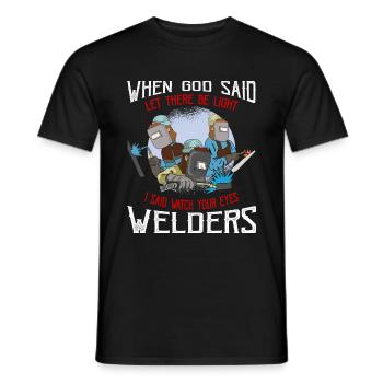 Schweißen Geschenk Job Spruch Schweißer - Männer T-Shirt - Schwarz - Vorne - AI Model Male 178 light (178cm)