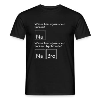 Natriumhypobromit-Nabro - Chemikalien - Männer T-Shirt - Schwarz - Vorne - AI Model Male 178 light (178cm)