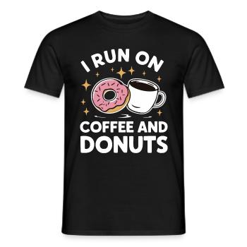 Donut Donuts Süßigkeiten Bagel - Männer T-Shirt - Schwarz - Vorne - AI Model Male 178 light (178cm)