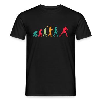 EVOLUTION BOXEN Boxer Boxkampf Geschenk - Männer T-Shirt - Schwarz - Vorne - AI Model Male 178 light (178cm)