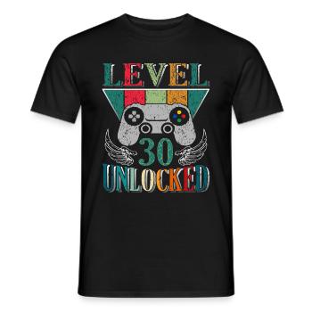 Niveau 30 - T-shirt homme - noir - Devant - AI Model Male 178 light (178cm)