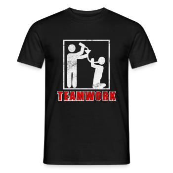 Hacke Dicht Saufen Mallorca 2025 Entonnoir à bière - T-shirt homme - noir - Devant - AI Model Male 178 light (178cm)