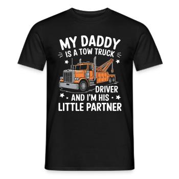 Abschleppwagen Truck Abschlepper - Männer T-Shirt - Schwarz - Vorne - AI Model Male 178 light (178cm)