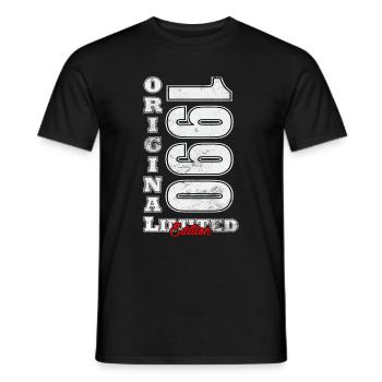 Edition limitée 1990 - T-shirt homme - noir - Devant - AI Model Male 178 light (178cm)