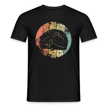Igel - Männer T-Shirt - Schwarz - Vorne - AI Model Male 178 light (178cm)
