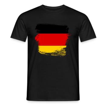 German flag Germany flag - Men's T-Shirt - black - Front - AI Model Male 178 light (178cm)