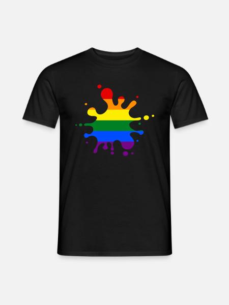 LGBT Rainbow - Men's T-Shirt - black