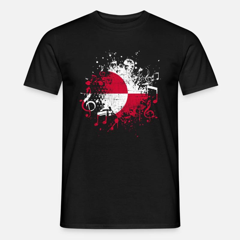 Grønlands Musik - Mænd T-shirt - sort
