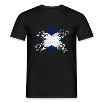 Tenerife music - Men's T-Shirt - black - Front - AI Model Male 178 light (178cm)
