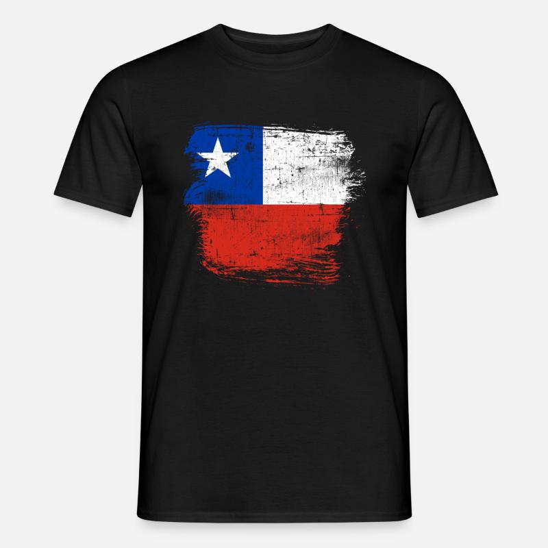 Chile - Männer T-Shirt - Schwarz