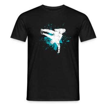 Breakdance - Men's T-Shirt - black - Front - AI Model Male 178 light (178cm)