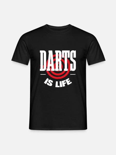 jeu de fléchettes - T-shirt homme - noir