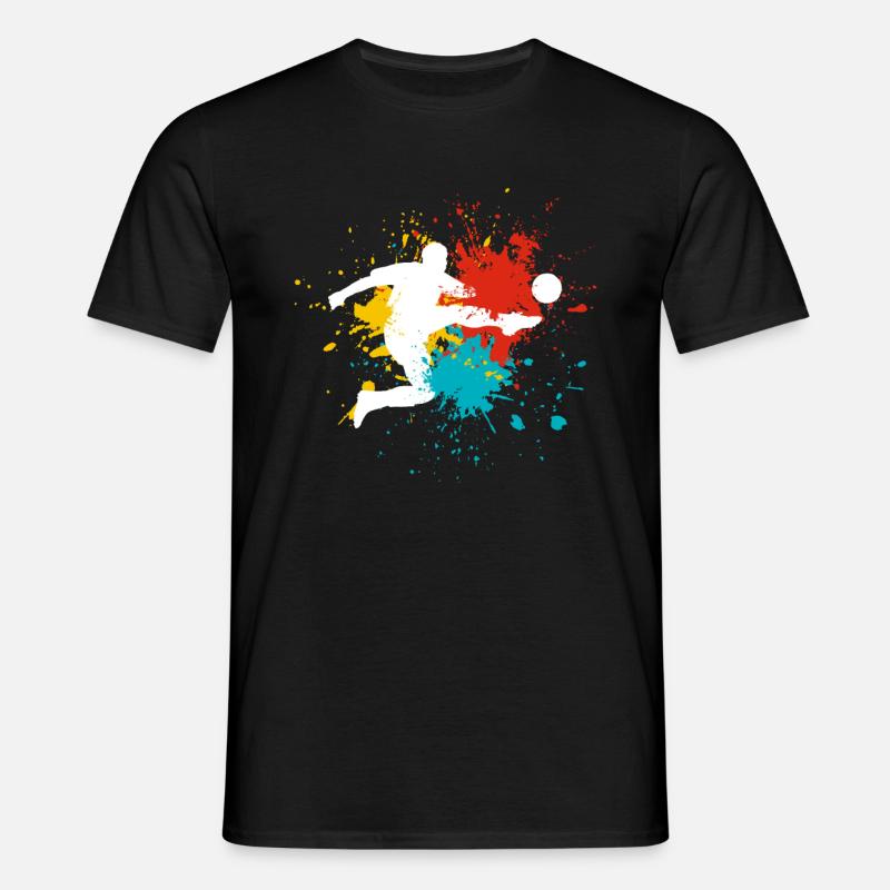 Fußball - Männer T-Shirt - Schwarz