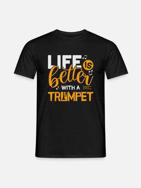 Trompete - T-shirt herr - svart