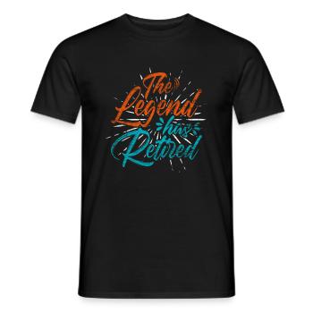 pension - T-shirt homme - noir - Devant - AI Model Male 178 light (178cm)