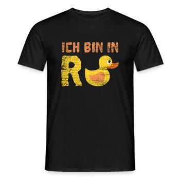 Rente - Männer T-Shirt - Schwarz - Vorne - AI Model Male 178 light (178cm)