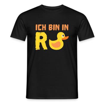 Rente - Männer T-Shirt - Schwarz - Vorne - AI Model Male 178 light (178cm)