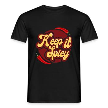 Cooking chilli - Men's T-Shirt - black - Front - AI Model Male 178 light (178cm)