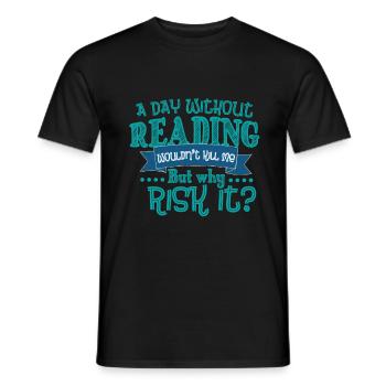 Read - Men's T-Shirt - black - Front - AI Model Male 178 light (178cm)