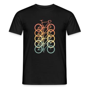 Fahrrad retro Rennrad - Männer T-Shirt - Schwarz - Vorne - AI Model Male 178 light (178cm)