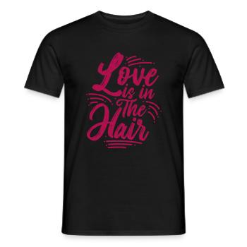 hair stylist - Men's T-Shirt - black - Front - AI Model Male 178 light (178cm)