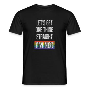 LGBT - T-shirt homme - noir - Devant - AI Model Male 178 light (178cm)