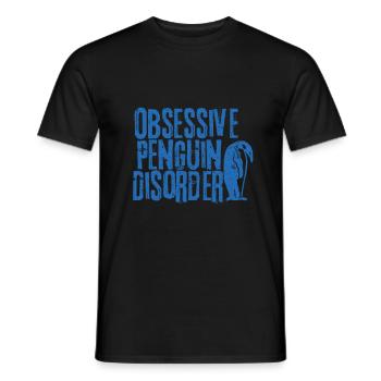 manchot - T-shirt homme - noir - Devant - AI Model Male 178 light (178cm)