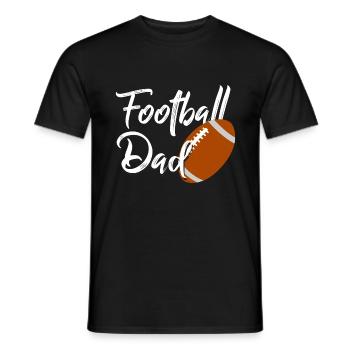American football dad - Men's T-Shirt - black - Front - AI Model Male 178 light (178cm)